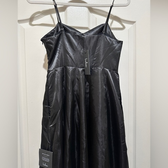 NWT Lulus Something to Celebrate Satin A-Line Midi Dress - Picture 9 of 10